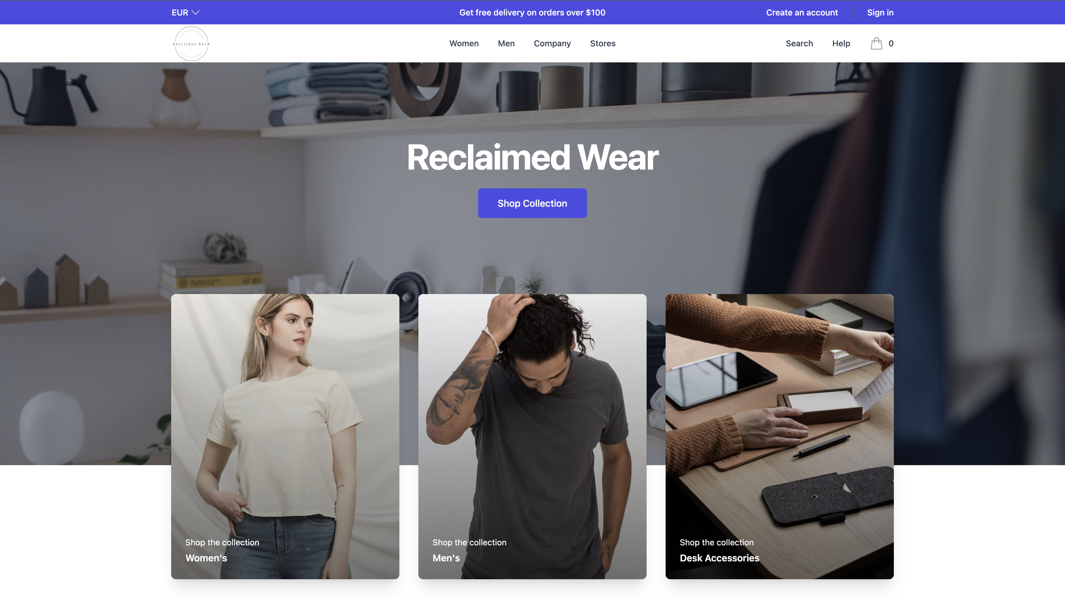 Reclaimed Wear web-shop